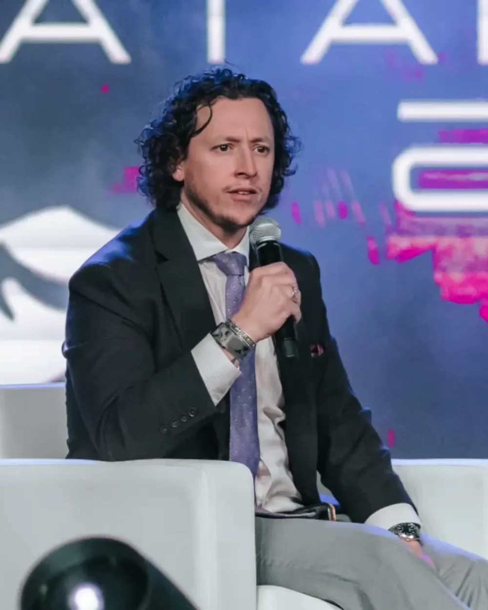 Anthony Spark speaking on a panel