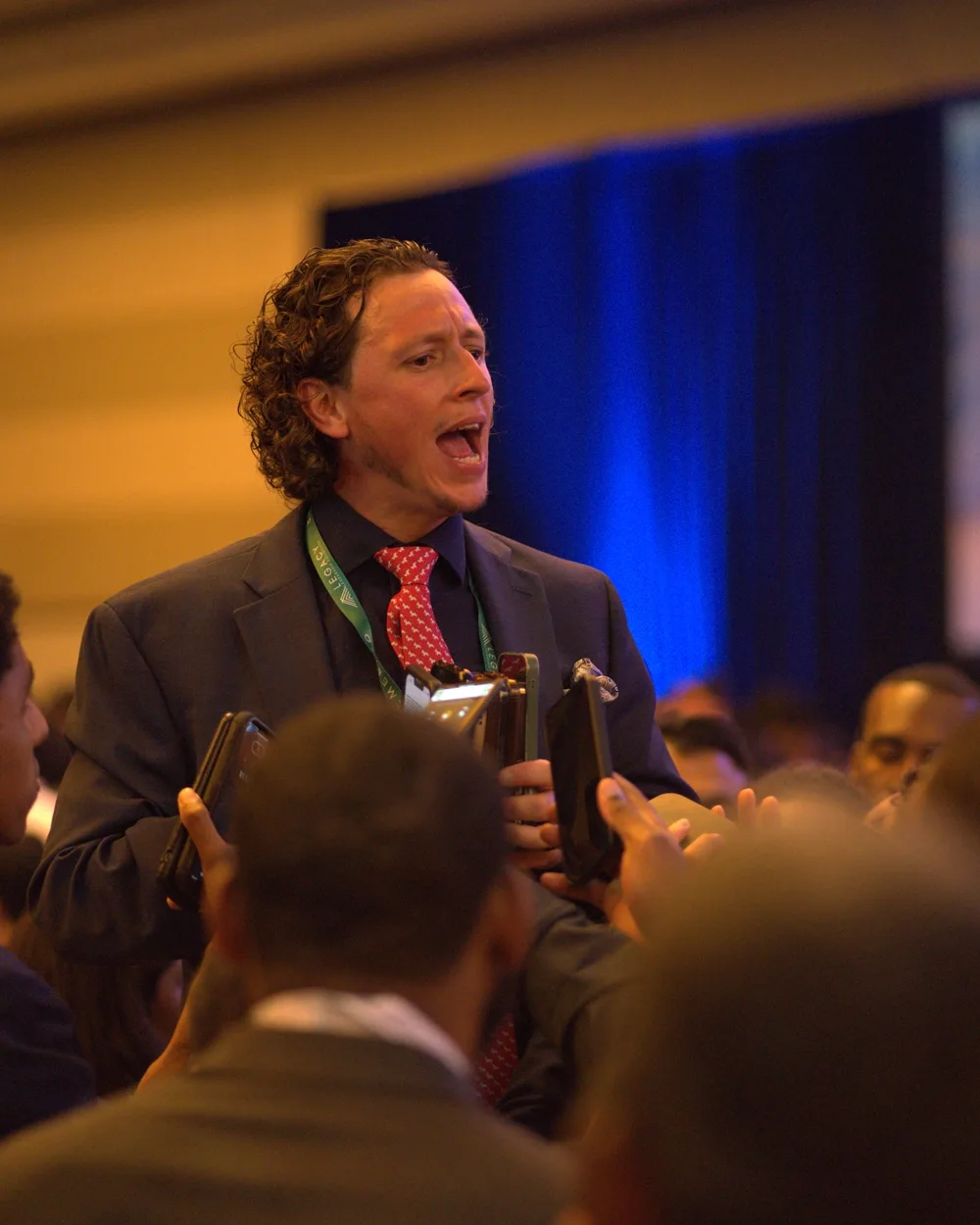 Anthony Spark speaking to a live audience